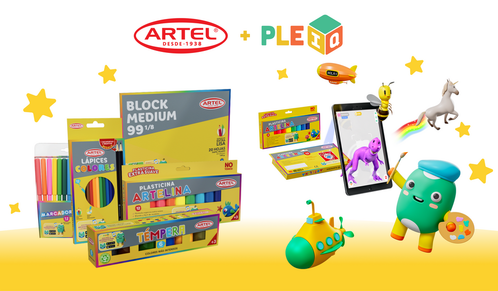 Artel y PleIQ se unen para potenciar la creatividad de los niños a través de la realidad aumentada